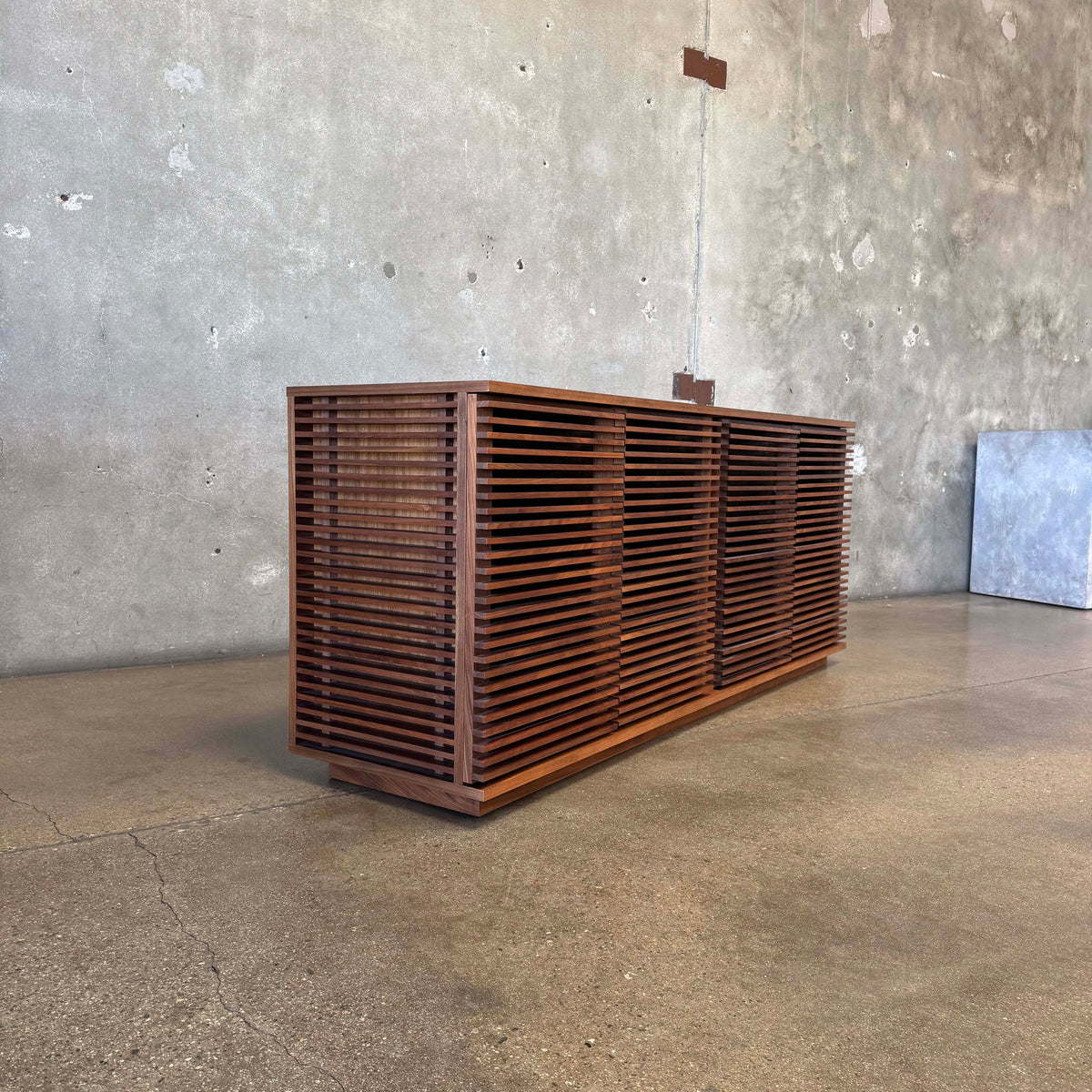 Large Walnut "Line Credenza" By Nathan Young For Design Within Reach