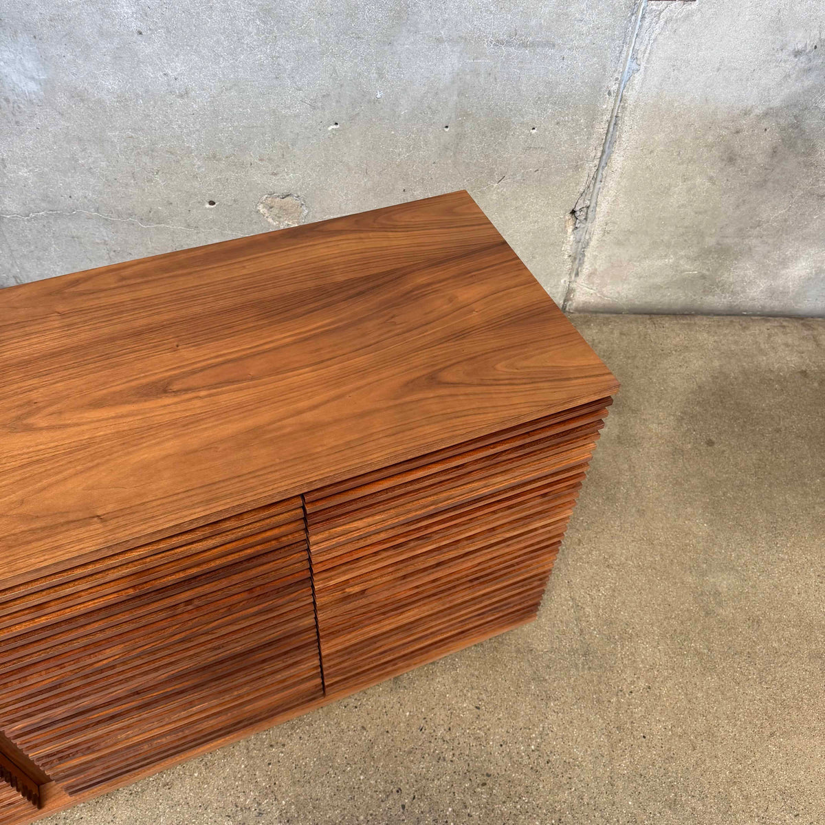 Large Walnut "Line Credenza" By Nathan Young For Design Within Reach