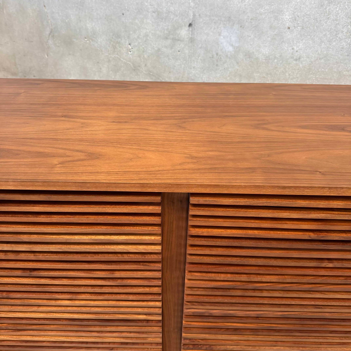 Large Walnut "Line Credenza" By Nathan Young For Design Within Reach