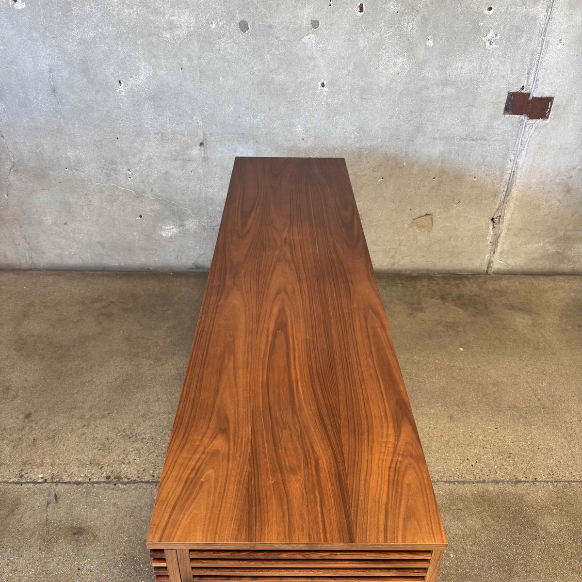 Large Walnut "Line Credenza" By Nathan Young For Design Within Reach