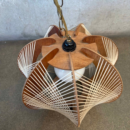 Vintage Danish Hanging Swag Lamp