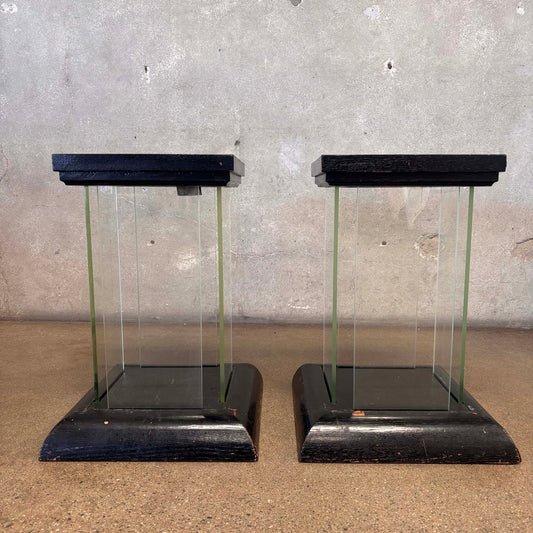Pair Of Art Deco Glass