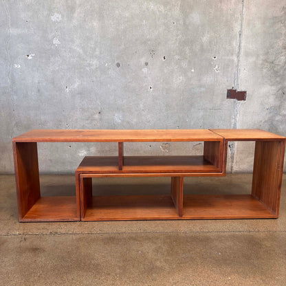Mid Century Modern Modular Bookshelf/ Entertainment Unit