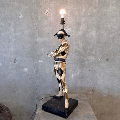 Vintage Harlequin Lamp