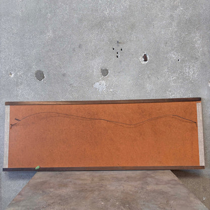 Mid Century Modern Peacock Gravel Art