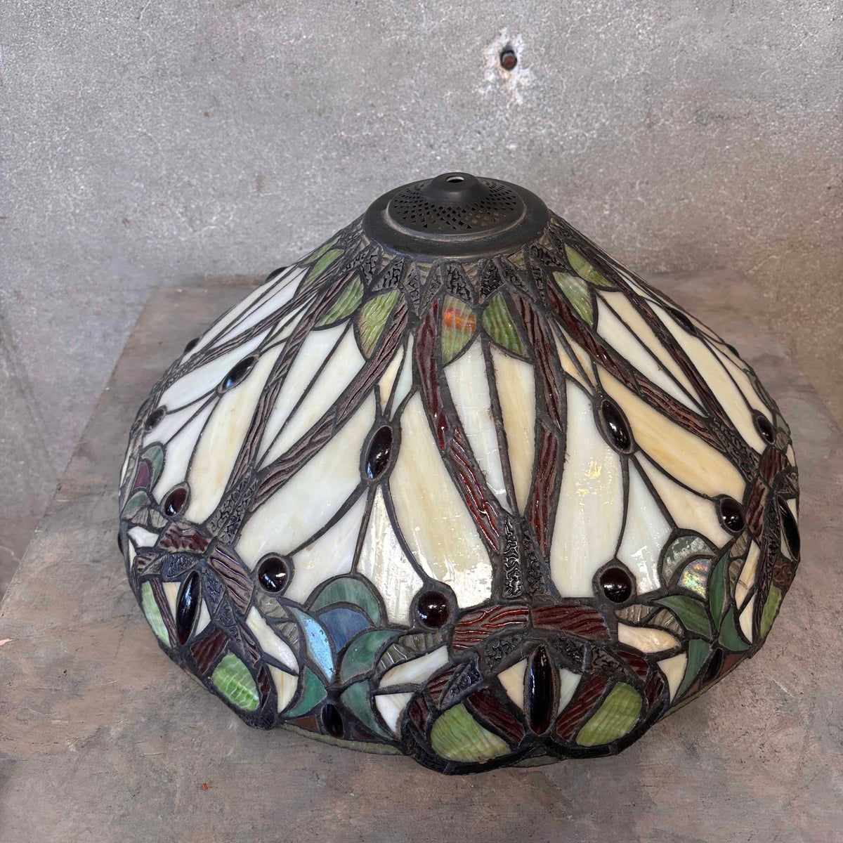 Slag Glass Lamp Shade