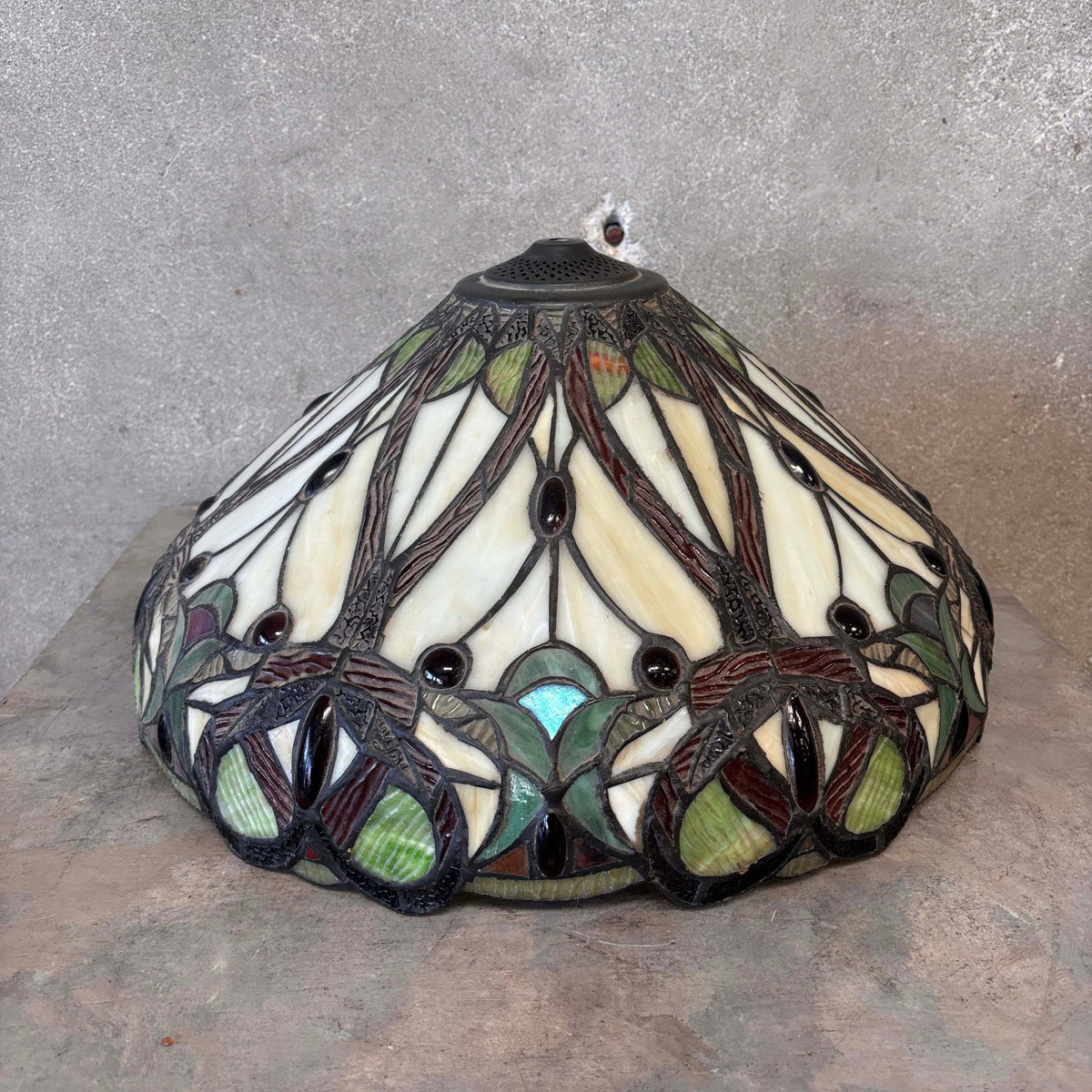 Slag Glass Lamp Shade