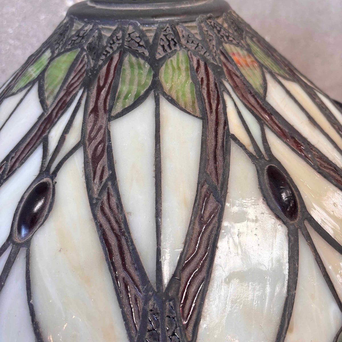 Slag Glass Lamp Shade