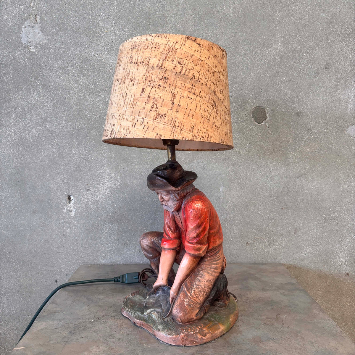 Florentine Art Studio Western Lamp Johnny Prospector 1971