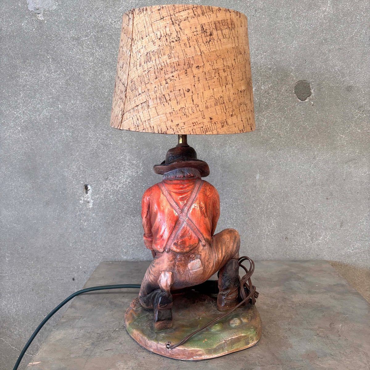 Florentine Art Studio Western Lamp Johnny Prospector 1971