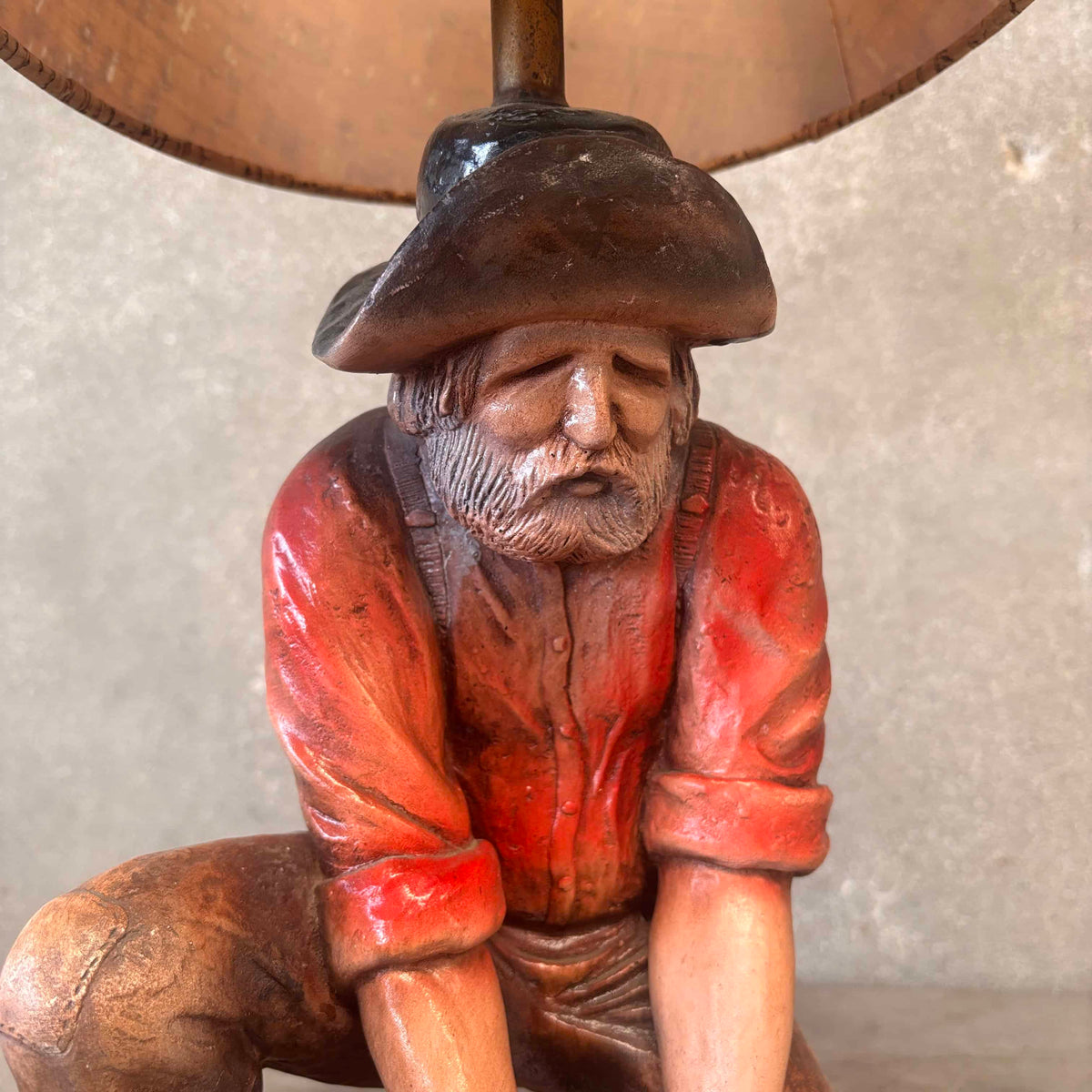 Florentine Art Studio Western Lamp Johnny Prospector 1971
