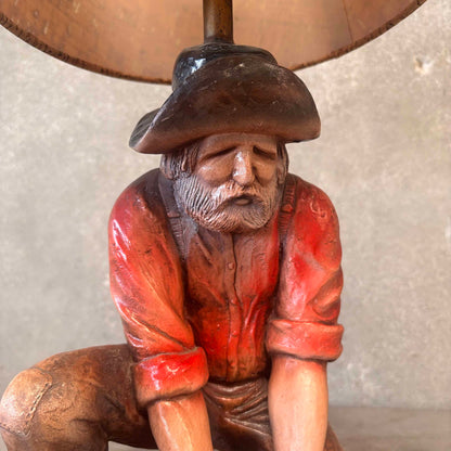 Florentine Art Studio Western Lamp Johnny Prospector 1971