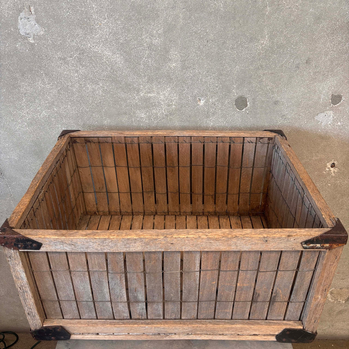 Large Wood Factory Crate 1940's