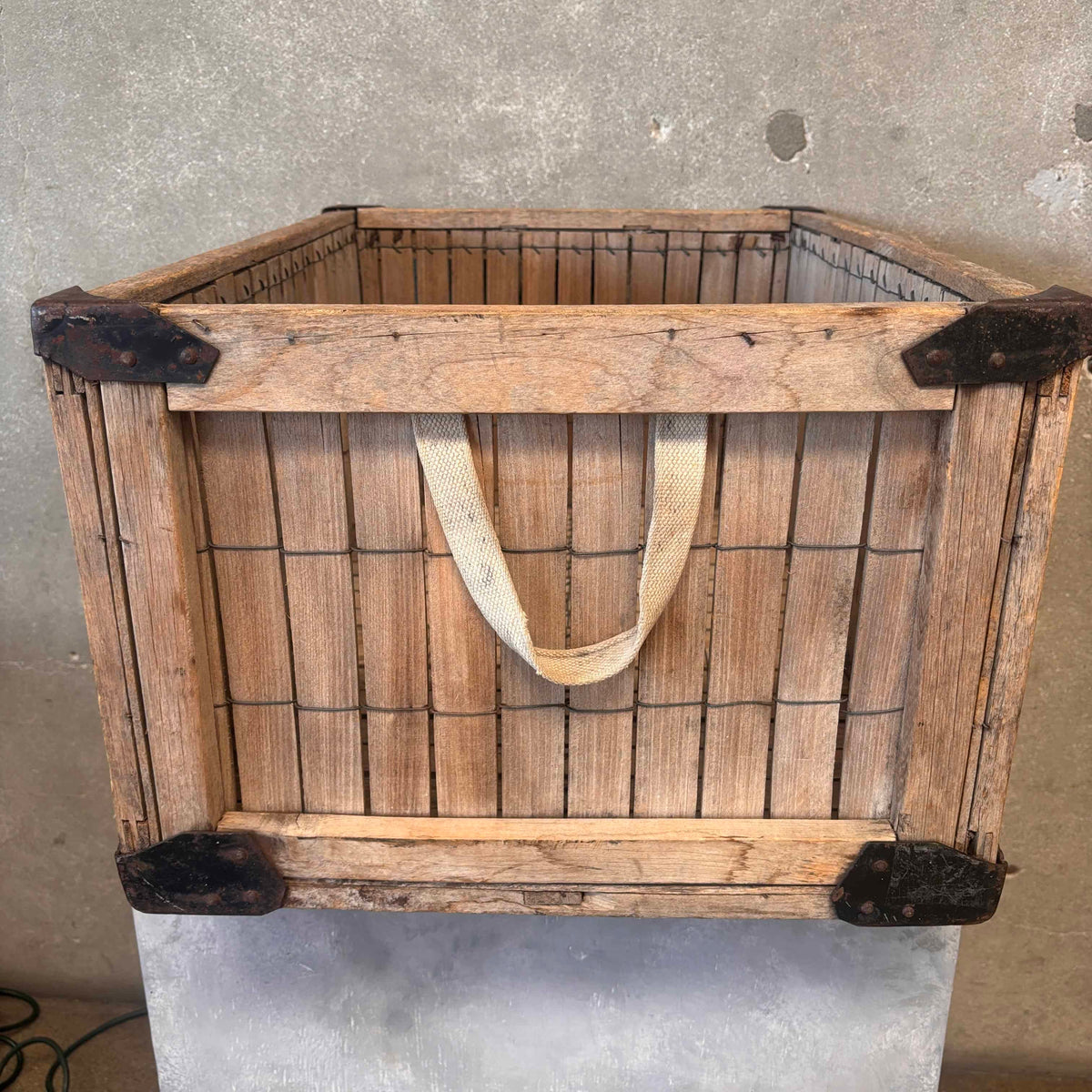 Large Wood Factory Crate 1940's