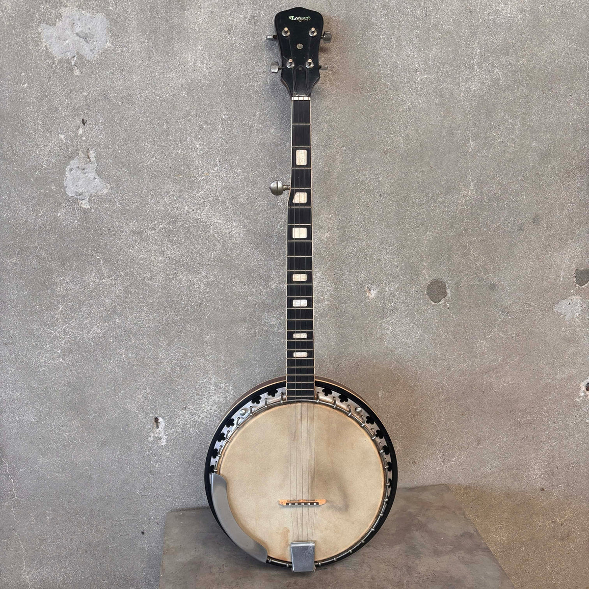 Vintage 1970's Lotus G-String Resonator Banjo