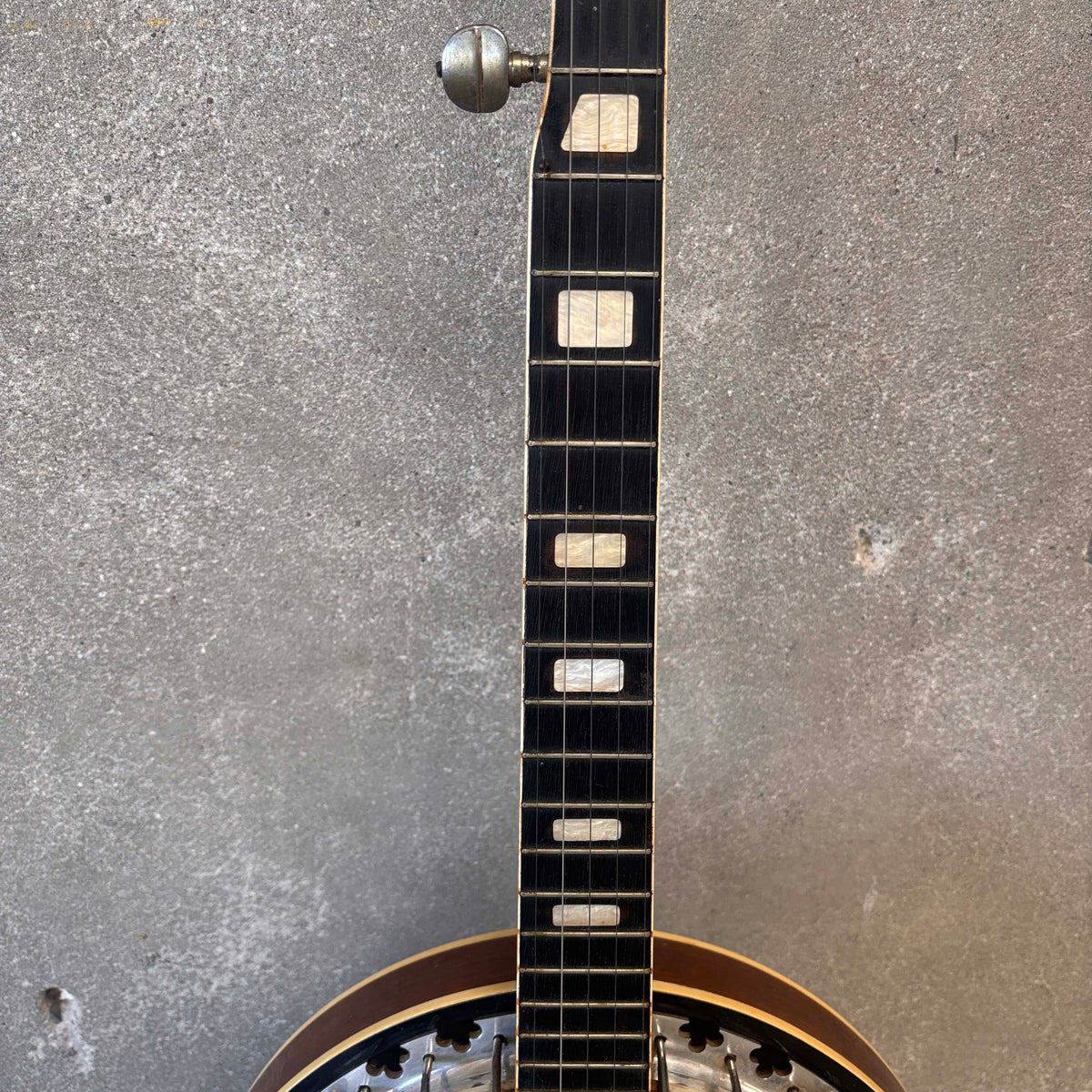Vintage 1970's Lotus G-String Resonator Banjo