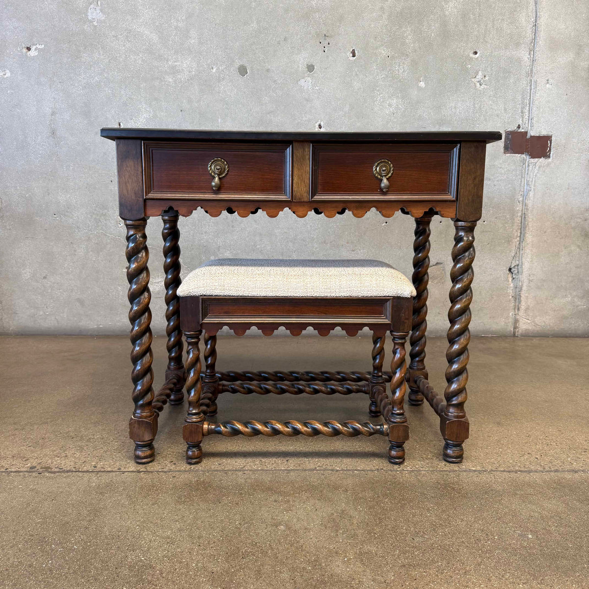 Vintage Desk & Stool