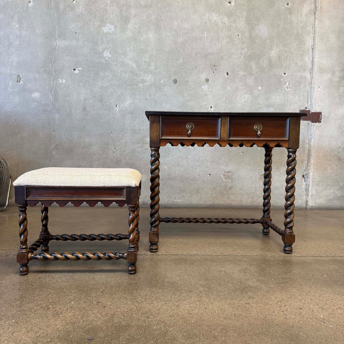 Vintage Desk & Stool