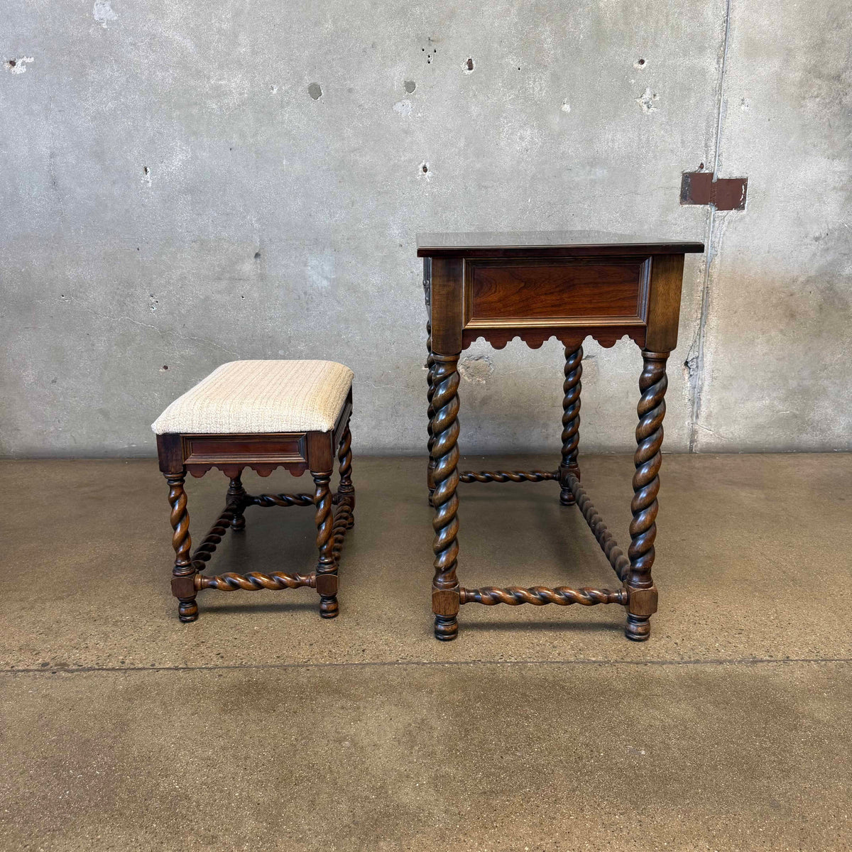 Vintage Desk & Stool