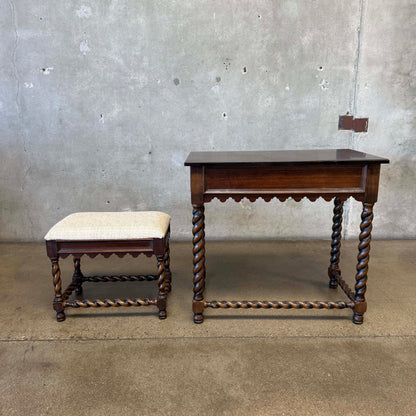 Vintage Desk & Stool