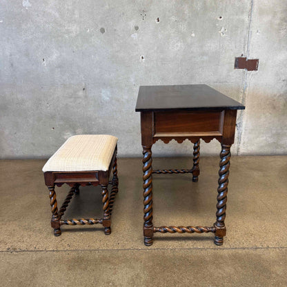 Vintage Desk & Stool