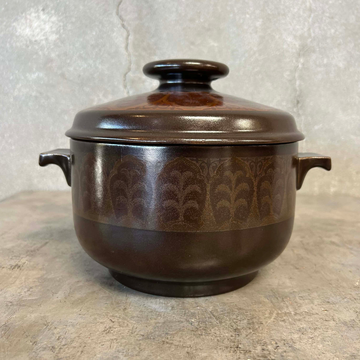 MCM Royal Doulton Large Covered Pot