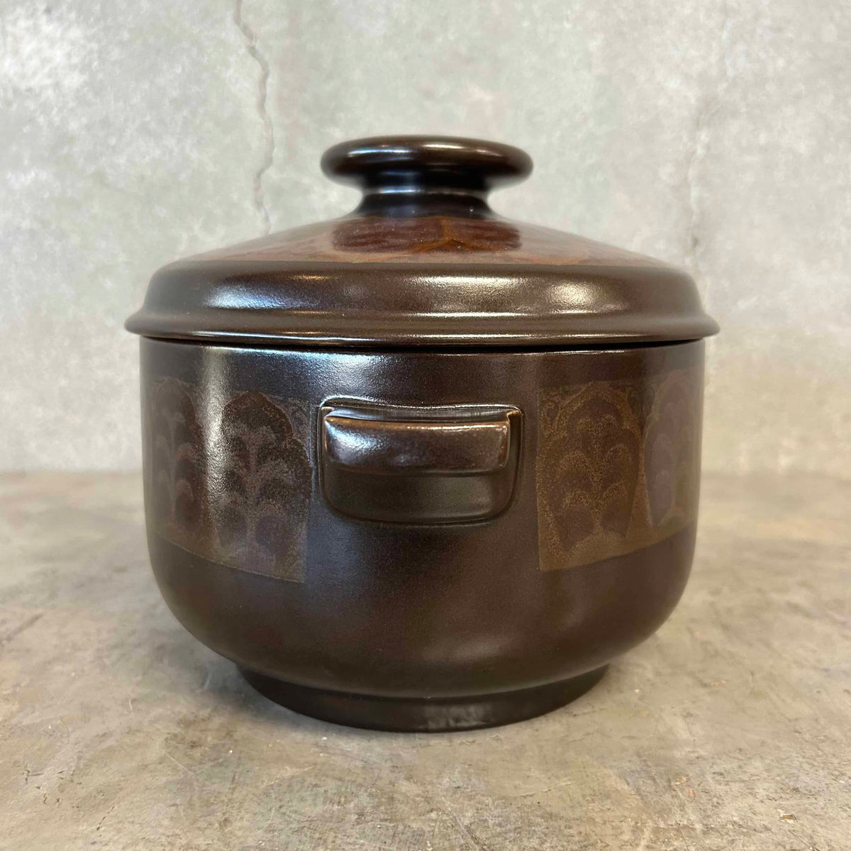 MCM Royal Doulton Large Covered Pot