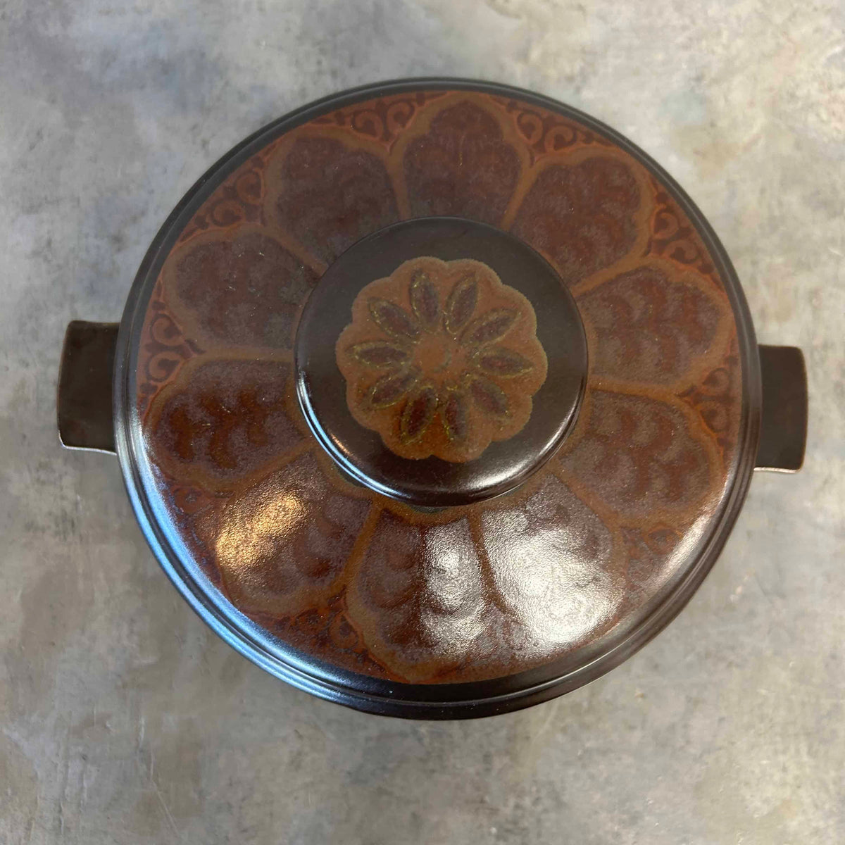 MCM Royal Doulton Large Covered Pot