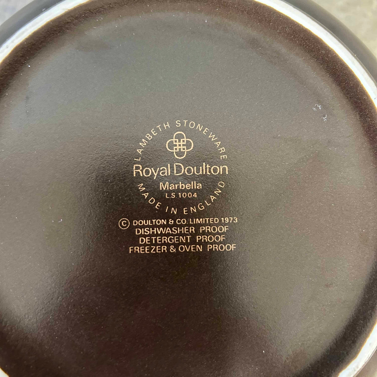 MCM Royal Doulton Large Covered Pot