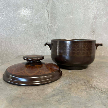 MCM Royal Doulton Large Covered Pot