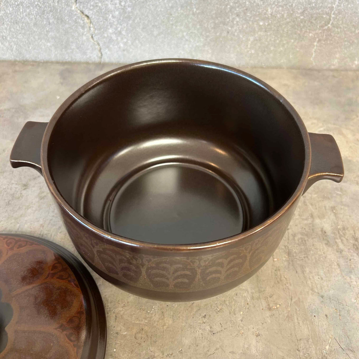 MCM Royal Doulton Large Covered Pot