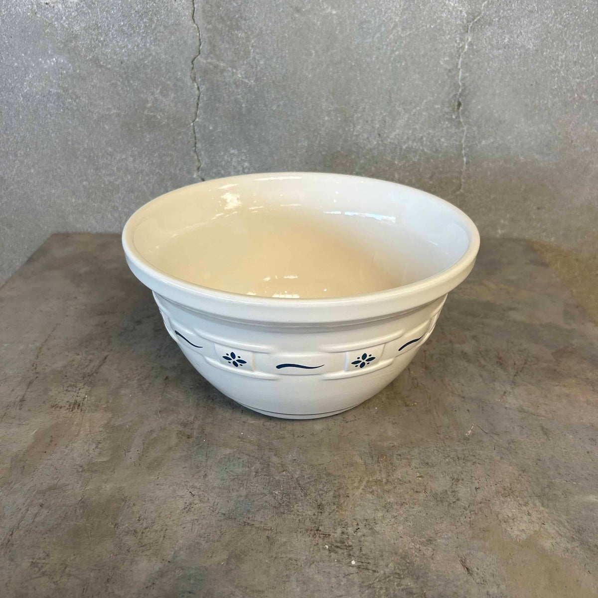 Longa Berger Pottery Large Mixing Bowl