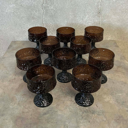Set of Ten Mid Century Modern Lenox Champagne Coup / Dessert Glasses