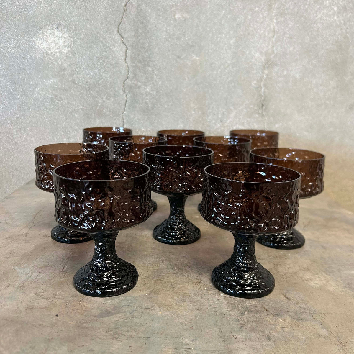 Set of 10 MCM Lenox Champagne Coup / Dessert Glasses