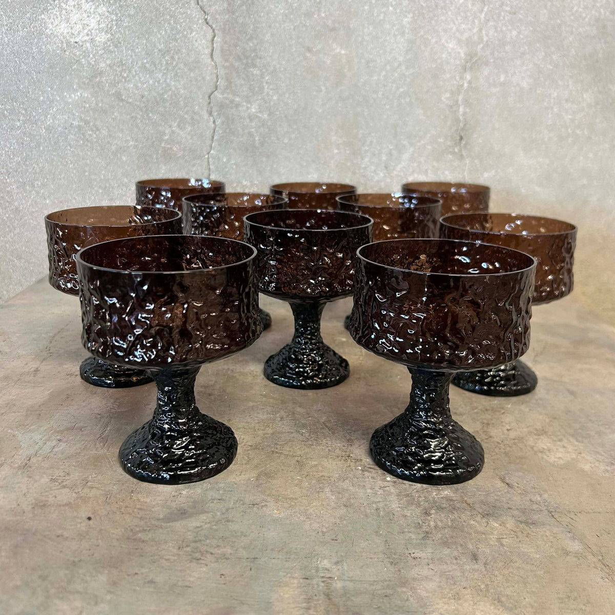 Set of 10 MCM Lenox Champagne Coup / Dessert Glasses