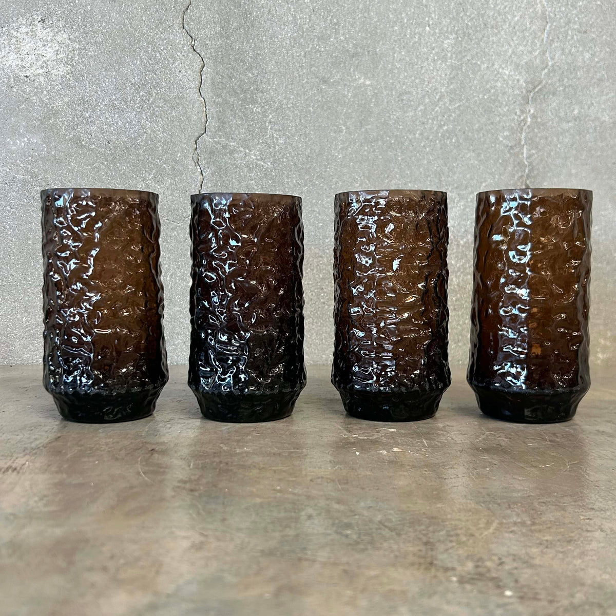 Set of 4 MCM Water Glasses by Lenox