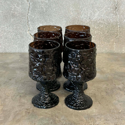 Set of 6 MCM Small Wine / Water Goblets by Lenox