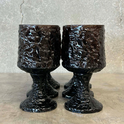 Set of 6 MCM Small Wine / Water Goblets by Lenox