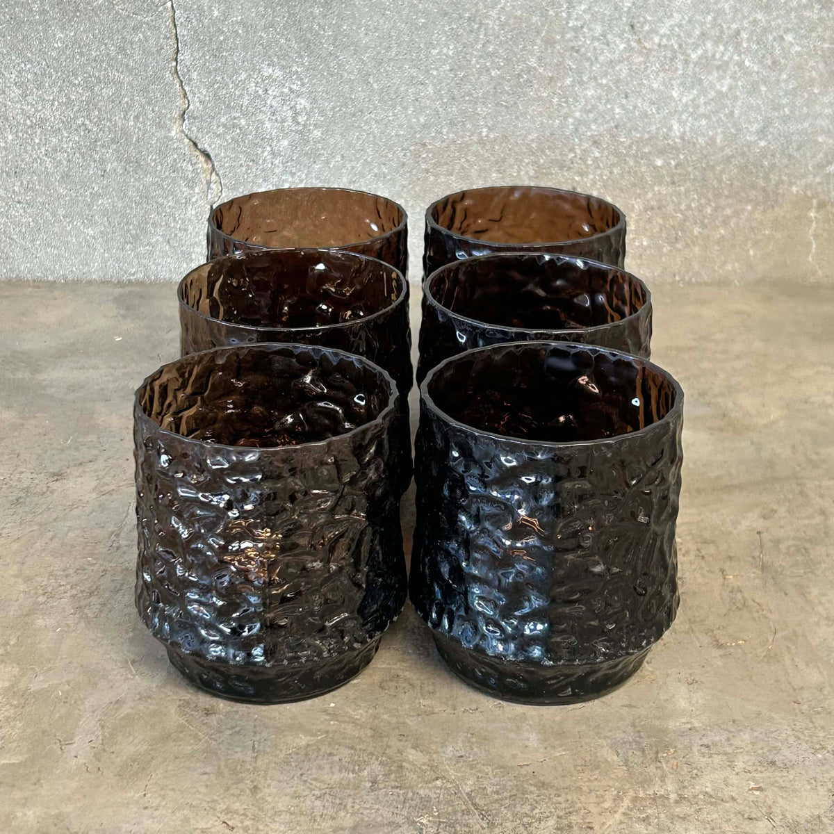 Set of 6 MCM Rocks Glasses by Lenox