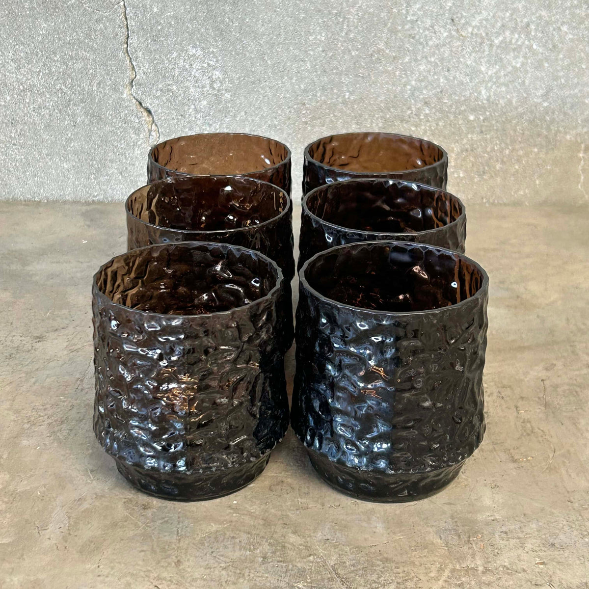 Set of 6 MCM Rocks Glasses by Lenox