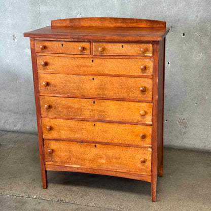 Antique Chest of Drawers w/ Burl Veneer