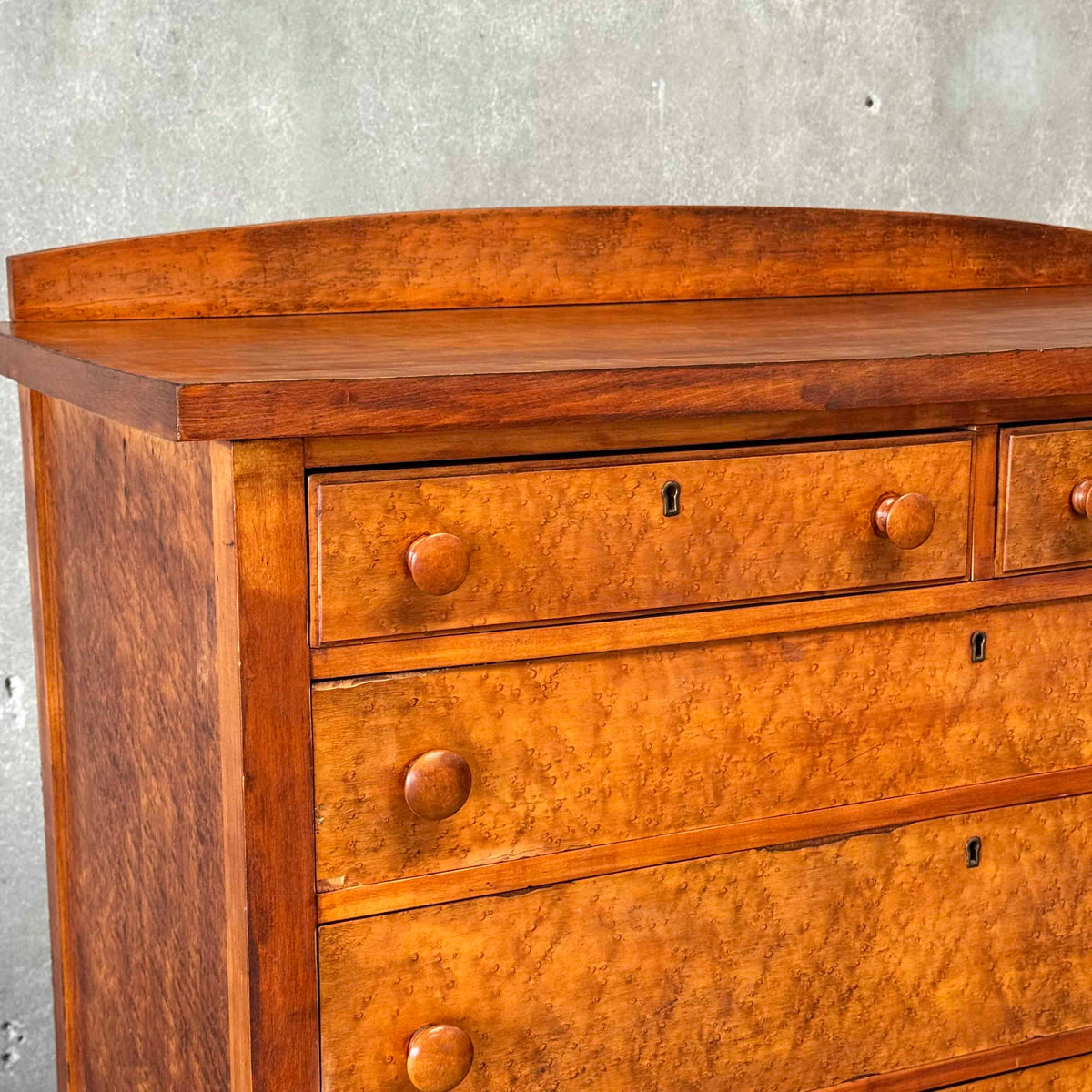 Antique Chest of Drawers w/ Burl Veneer