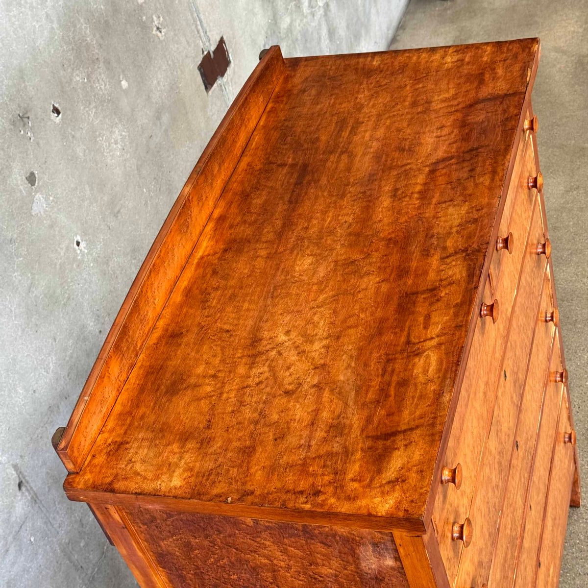Antique Chest of Drawers w/ Burl Veneer