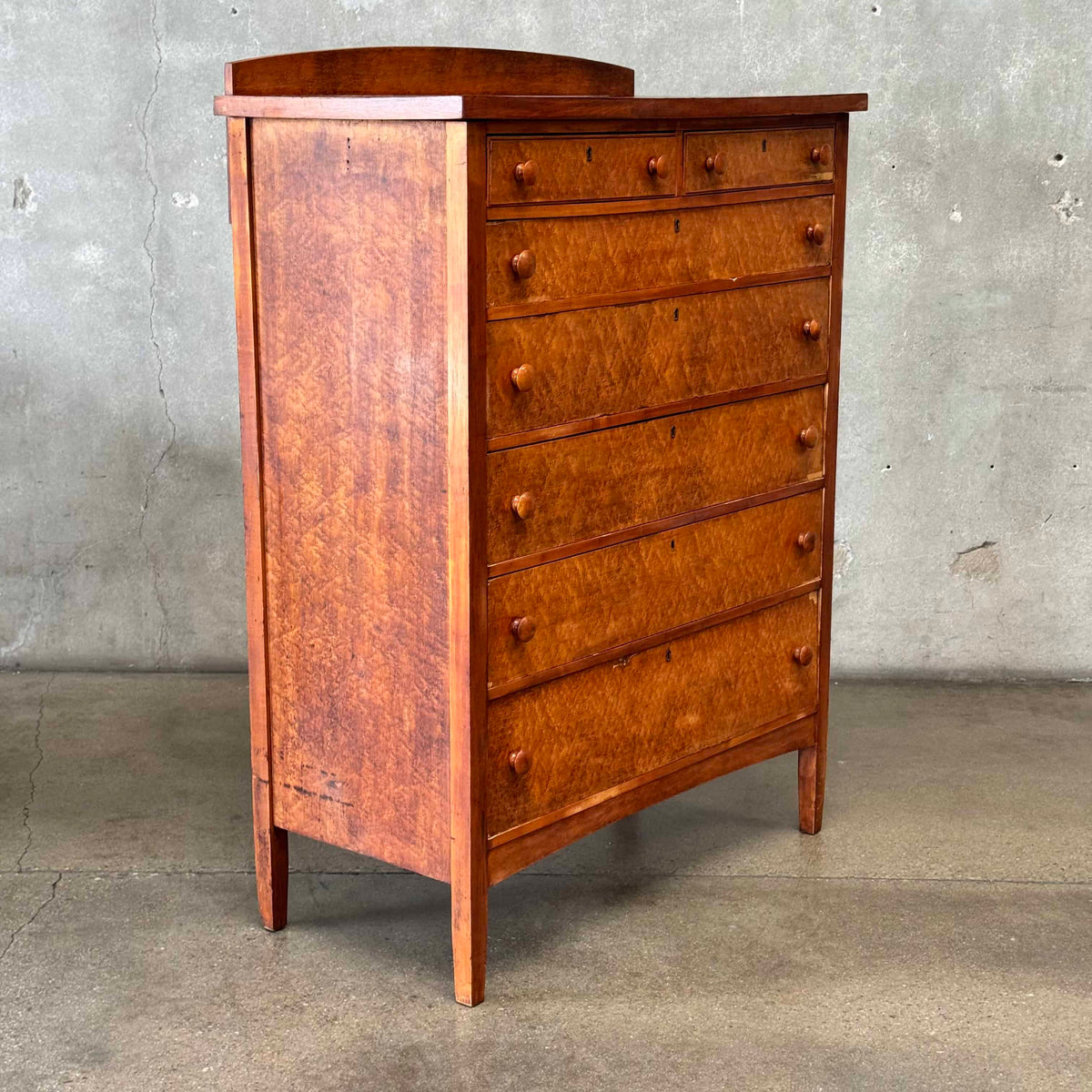 Antique Chest of Drawers w/ Burl Veneer