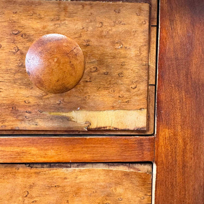 Antique Chest of Drawers w/ Burl Veneer