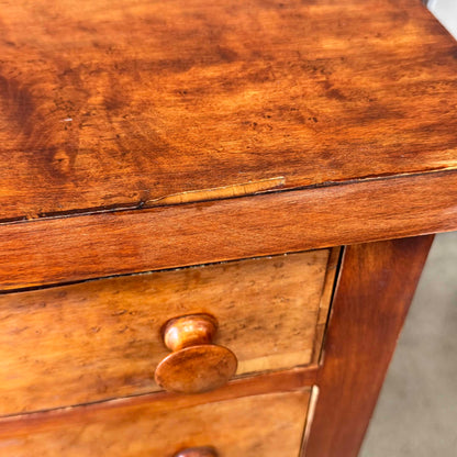Antique Chest of Drawers w/ Burl Veneer