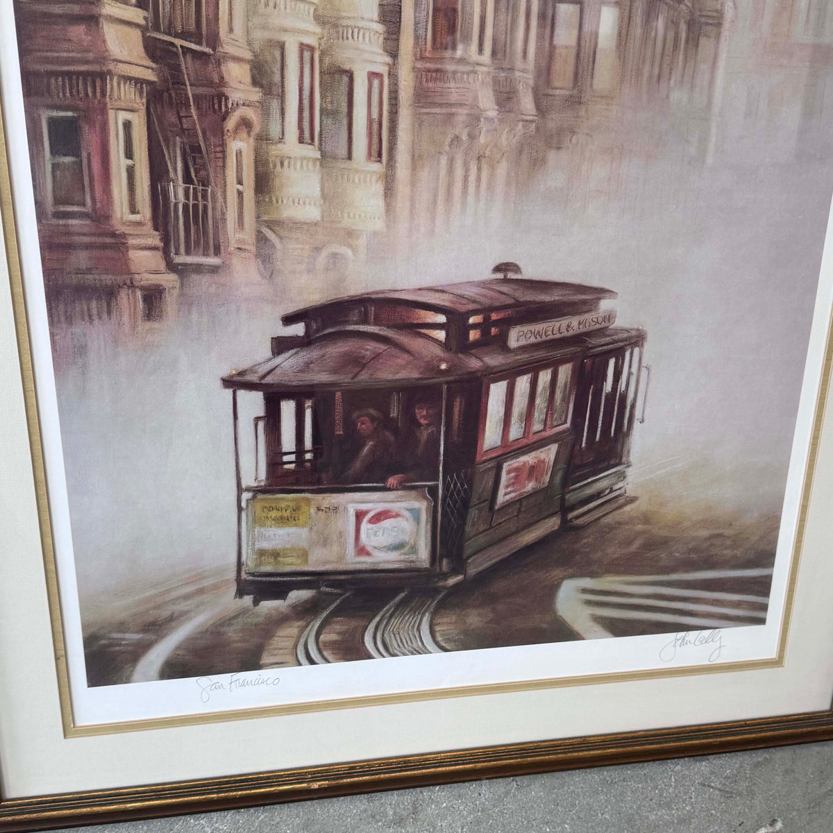 John Kelly Lithograph San Francisco Hand Signed