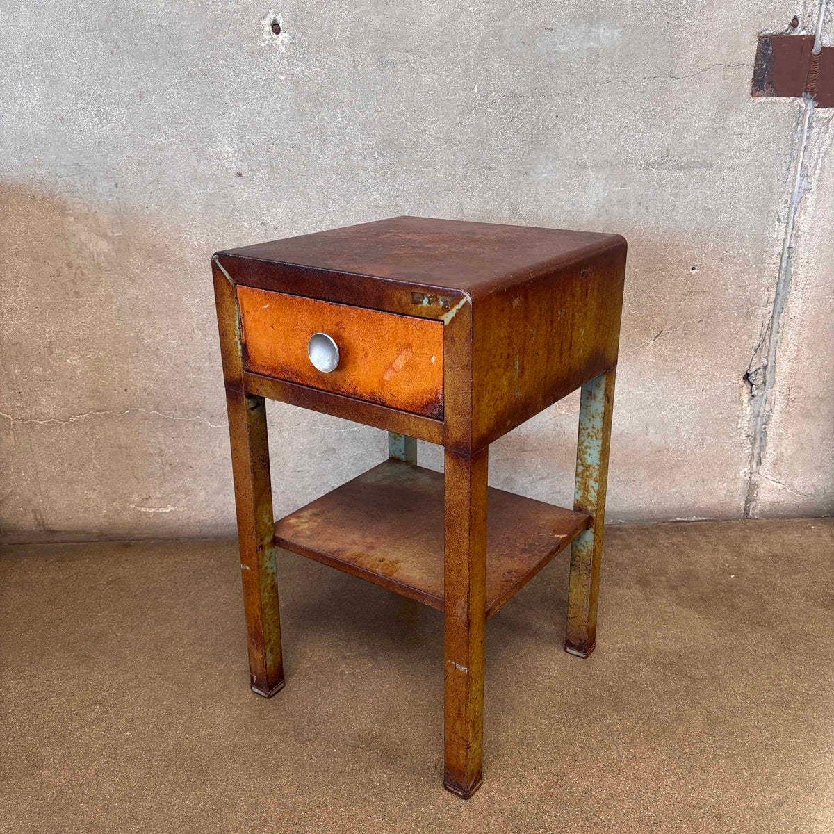 1940's Simmons Steel Side Table