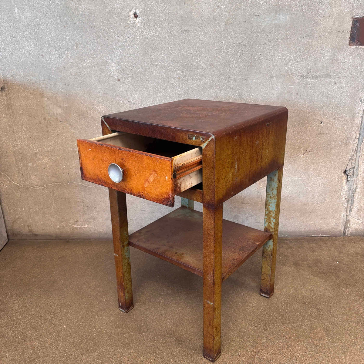 1940's Simmons Steel Side Table