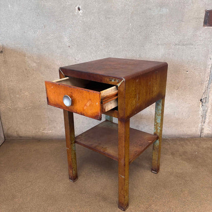 1940's Simmons Steel Side Table